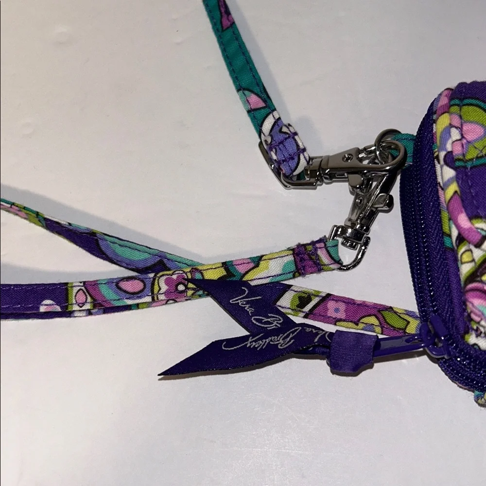 Vera Bradley All in One Crossbody Wristlet Multi Colored Quilted Wallet